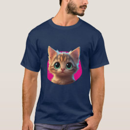 Niedliches Katzendesign T-Shirt