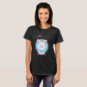niedliches Katzendesign T-Shirt (Vorne ganz)