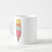 Niedliches Katzeneis | Kawaii Kittens Kaffeetasse (Vorderseite Links)
