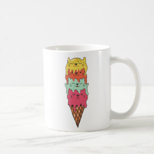Niedliches Katzeneis Kawaii Kittens Kaffeetasse