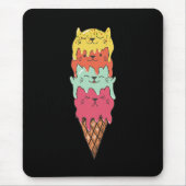 Niedliches Katzeneis | Kawaii Kittens Mousepad (Vorne)
