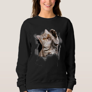 Niedliches Katzenfadengewebe für Katze Katzenkatze Sweatshirt