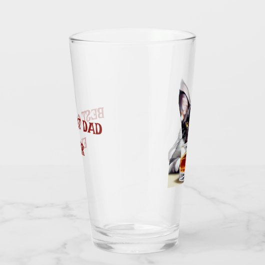 Niedliches Katzengemälde Glas (Rechts)