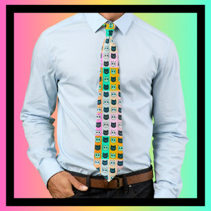 niedliches Katzengeschenk für Katzenliebhaber Krawatte