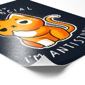 Niedliches Katzengeschenk | Katze zum Geburtstag Fotodruck (Ecke)