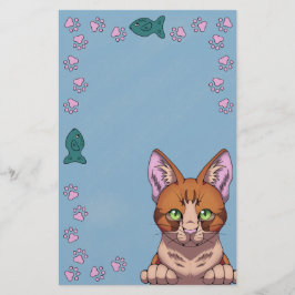 Niedliches Katzengeschirr Briefpapier