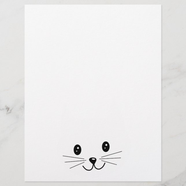 Niedliches Katzengesicht. (Vorderseite)