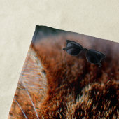 Niedliches Katzengesicht für Katzenliebhaber mit i Strandtuch (Beispiel)