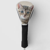 Niedliches Katzengesicht Golf Headcover (Vorderseite)