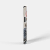 Niedliches Katzengesicht iPhone Hülle (Rechte Seite)