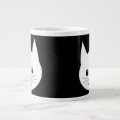 Niedliches Katzengesicht. Jumbo-Tasse (Vorderseite)