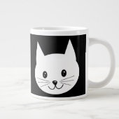 Niedliches Katzengesicht. Jumbo-Tasse (Rechts)