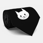 Niedliches Katzengesicht. Krawatte (Gerollt)