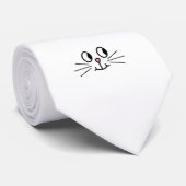 Niedliches Katzengesicht. Krawatte (Gerollt)