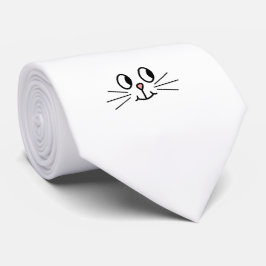 Niedliches Katzengesicht. Krawatte