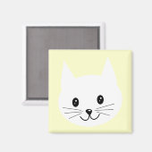 Niedliches Katzengesicht. Magnet (Vorderseite/Rückseite)
