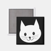 Niedliches Katzengesicht. Magnet (Vorderseite/Rückseite)