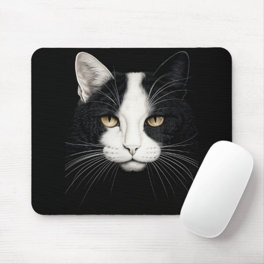 Niedliches Katzengesicht Mousepad (Mit Mouse)