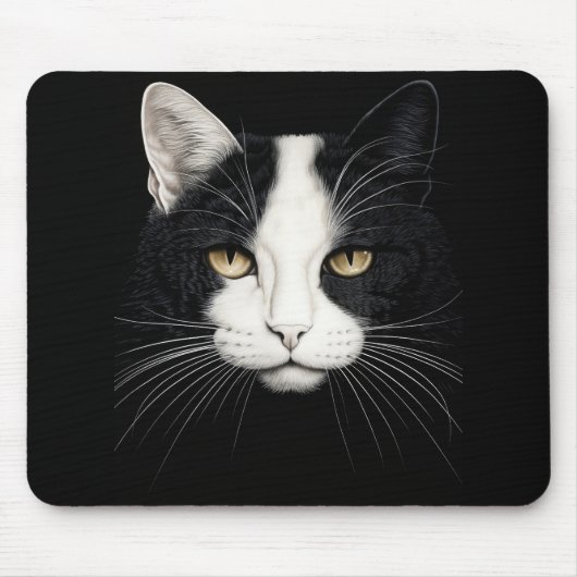 Niedliches Katzengesicht Mousepad (Vorne)