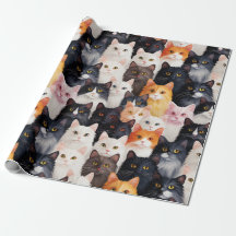 Niedliches Katzengesicht Nahtlos