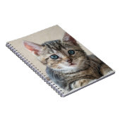 Niedliches Katzengesicht Notizblock (Rechte Seite)