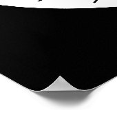 Niedliches Katzengesicht. Poster (Ecke)