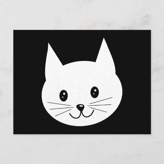 Niedliches Katzengesicht. Postkarte (Vorderseite)
