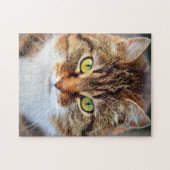 Niedliches Katzengesicht Puzzle (Horizontal)