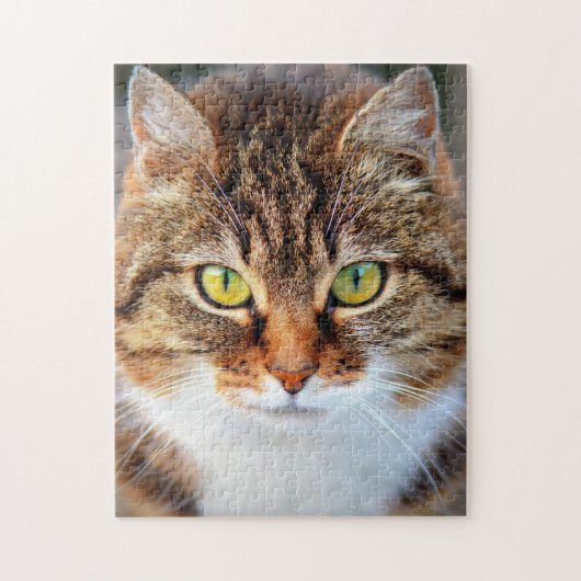 Niedliches Katzengesicht Puzzle (Vertikal)