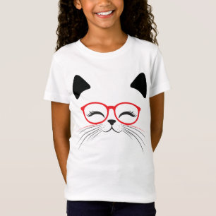 Niedliches Katzengesicht T-Shirt