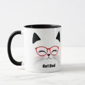 Niedliches Katzengesicht Tasse (Links)