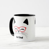 Niedliches Katzengesicht Tasse (Vorderseite Links)
