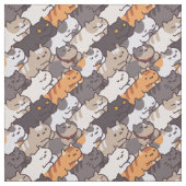 Niedliches Katzengewebe Stoff (Muster)