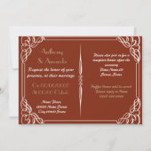 Niedliches Katzenhochzeitpaar Einladung (Rückseite)