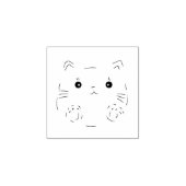 niedliches Katzenholz Gummistempel (Prägung)