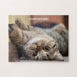 Niedliches Katzenjigsaw-Puzzle personalisiert Puzzle