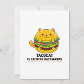 Niedliches Katzenkätzchen Tacos mexikanisches Esse Save The Date (Vorderseite)