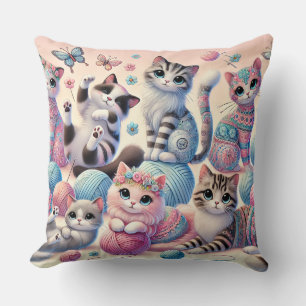 Niedliches Katzenkissen Kissen