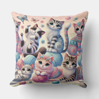 Niedliches Katzenkissen Kissen