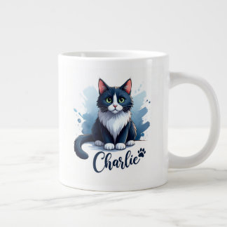 Niedliches Katzenkunst-Mug – Geschenk für Tierlieb Jumbo-Tasse