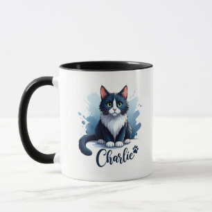 Niedliches Katzenkunst-Mug – Geschenk für Tierlieb Tasse