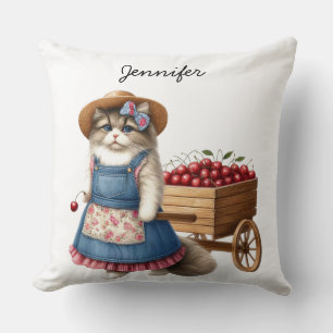 Niedliches Katzenlängenkissen Kissen