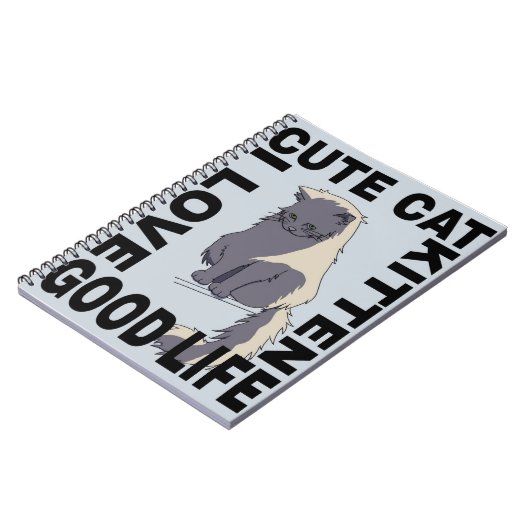 Niedliches Katzenleben Notizblock (Linke Seite)