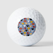 Niedliches Katzenmuster Golfball (Vorderseite)