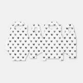 Niedliches Katzenmuster in Schwarzweiß Geschenkschachtel (Ungefaltet)