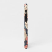 Niedliches Katzenmuster iPhone Hülle (Linke Seite)