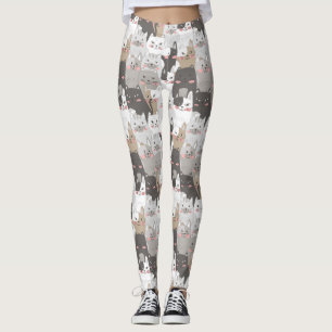 Niedliches Katzenmuster Leggings