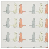 Niedliches Katzenmuster mit drei Fugenkatzen Stoff (Muster)