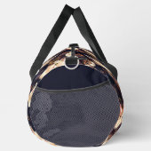 Niedliches Katzenmuster, mit Monogramm Duffle Bag (Rechts)