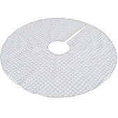 Niedliches Katzenmuster nahtloser Hintergrund Polyester Weihnachtsbaumdecke (Schrägansicht)